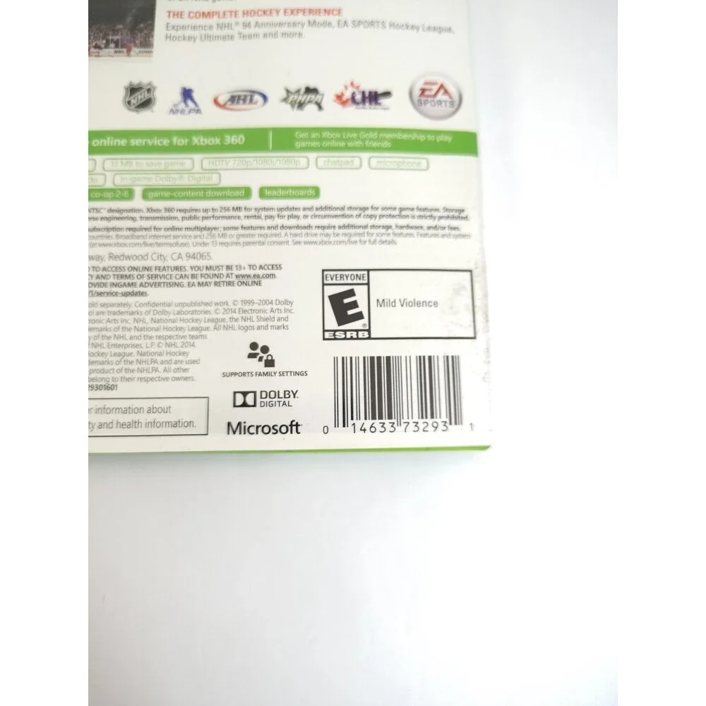 NHL 15 (Microsoft Xbox 360, 2014)